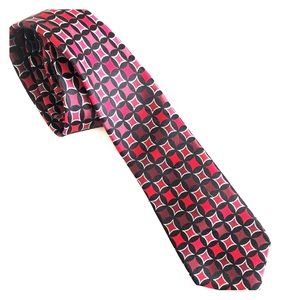 Black and red necktie